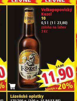 Norma Pivo velkopopovický kozel nabídka