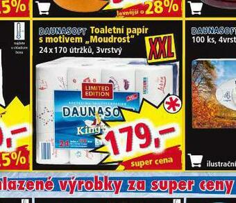 Norma Daunasoft toaletní papír nabídka