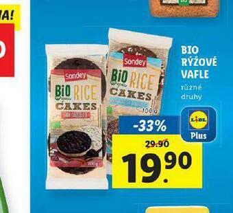 Lidl Bio rýžové vafle nabídka