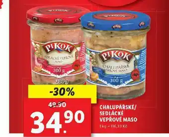 Lidl Sedlácké vepřové maso nabídka