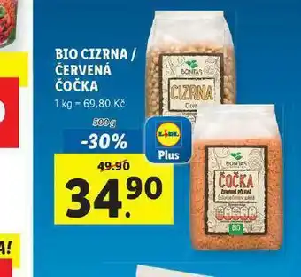 Lidl Bio červená čočka nabídka