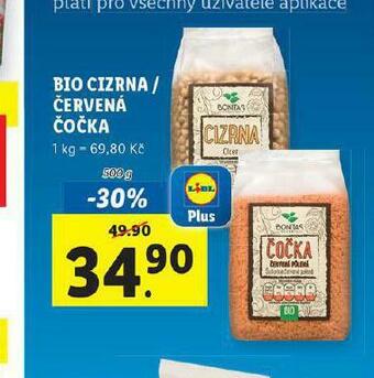 Lidl Bio cizrna nabídka