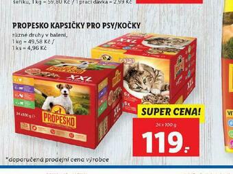 Lidl Propesko kapsičky pro kočky nabídka