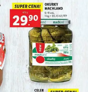 Lidl Okurky machland nabídka