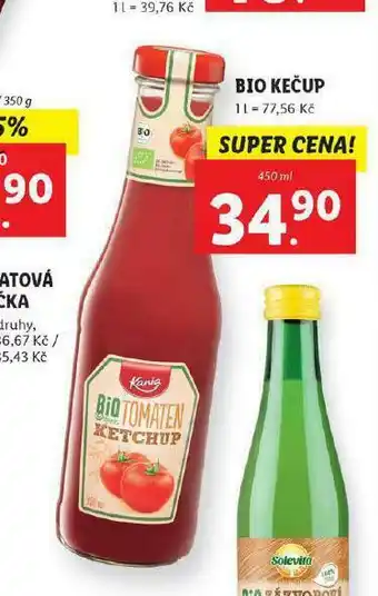 Lidl Bio kečup nabídka
