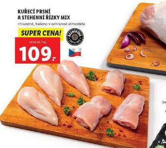 Lidl Kuřecí prsní a stehenní řízky mix nabídka