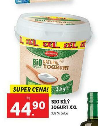 Lidl Bio bílý jogurt xxl nabídka