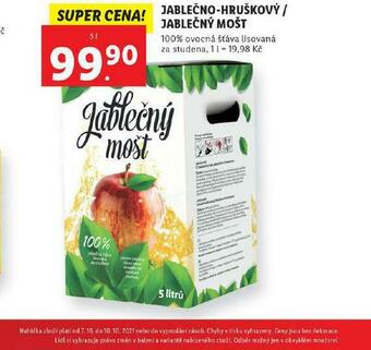 Lidl Jablečno-hruškový / jablečný mošt nabídka