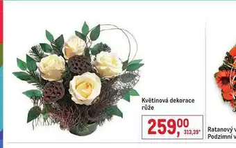 Květinová dekorace růže