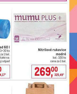 Makro Nitrilové rukavice nabídka
