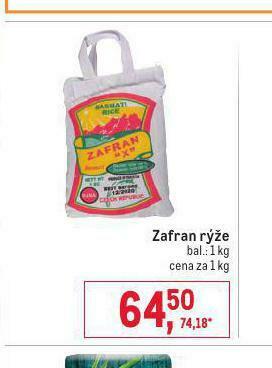 Makro Zafran rýže nabídka