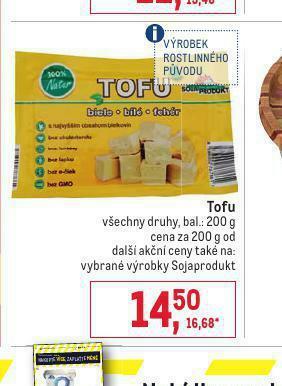 Makro Tofu nabídka