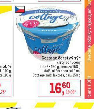 Makro Cottage čerstvý sýr nabídka