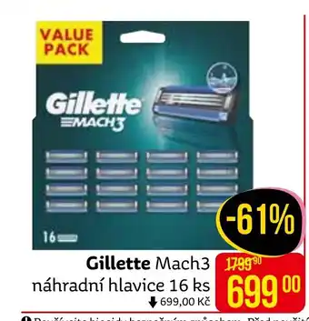 Teta Gillette Mach3 nabídka