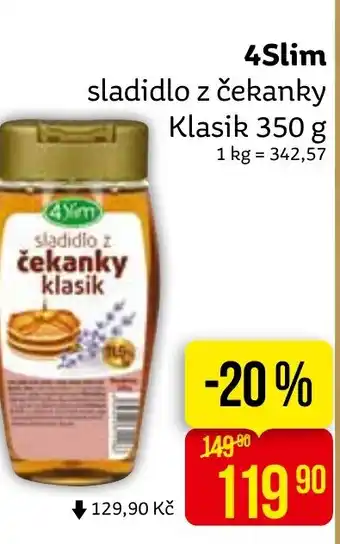 Teta 4Slim sladidlo z čekanky Klasik 350 g nabídka