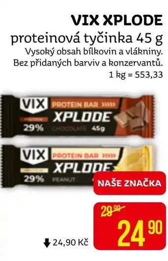 Teta VIX XPLODE proteinová tyčinka 45 g nabídka