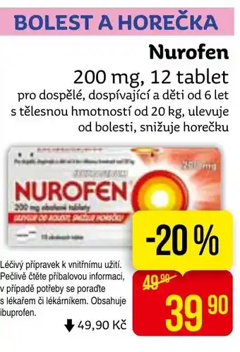Teta Nurofen 200 mg, 12 tablet nabídka