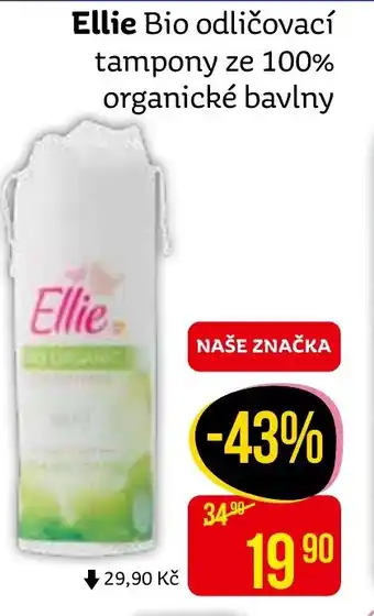 Teta Ellie Bio odličovací tampony ze 100% organické bavlny nabídka