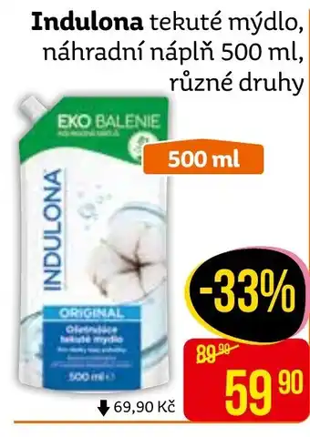 Teta Indulona tekuté mýdlo, náhradní náplň 500 ml nabídka