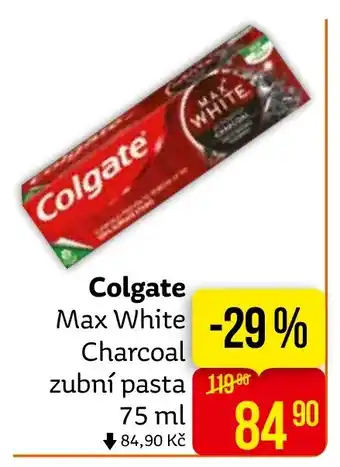 Teta Colgate Max White Charcoal zubní pasta 75 ml nabídka