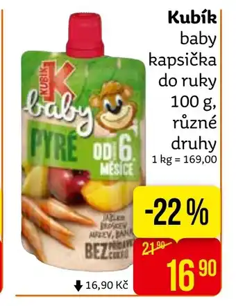 Teta Kubík baby kapsička do ruky 100 g nabídka