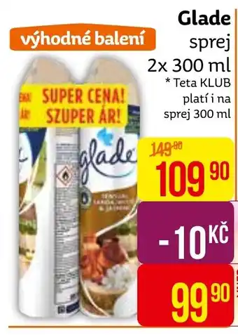 Teta Glade sprej 2x 300 ml nabídka