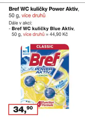 Ráj drogerie Bref WC kuličky Power Aktiv, 50 g nabídka