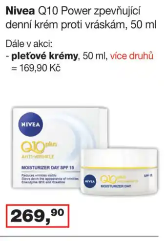 Ráj drogerie Nivea Q10 Power zpevňující denní krém proti vráskám, 50 ml nabídka