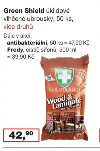 Ráj drogerie Green Shield úklidové vlhčené ubrousky, 50 ks nabídka