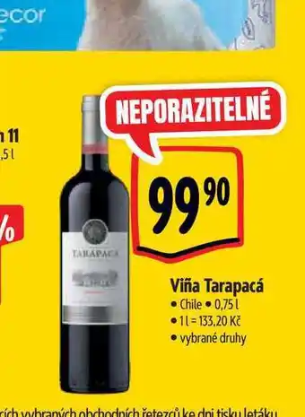 Albert Viña Tarapacá 0,75 l nabídka