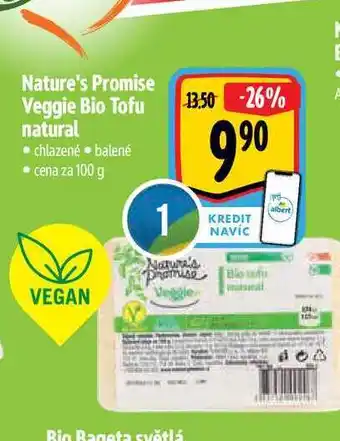 Albert Nature's Promise Veggie Bio Tofu natural 100 g nabídka