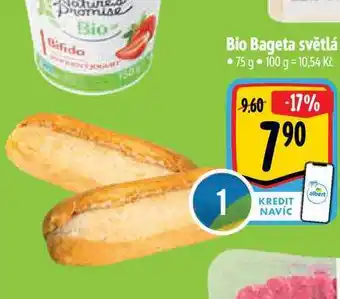 Albert Bio Bageta světlá • 75 g nabídka