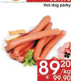 Jip Hot dog párky, 1 kg nabídka