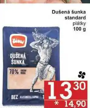 Jip Dušená šunka standard plátky, 100 g nabídka