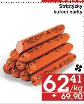 Jip Striptýzky kuřecí párky, 1 kg nabídka