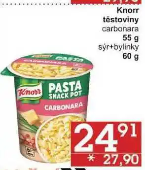 Jip Knorr těstoviny carbonara, 55 g nabídka