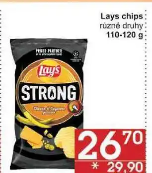 Jip Lays chips, 110-120 g nabídka