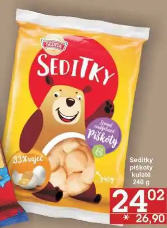 Jip Seditky piškoty kulaté, 240 g nabídka