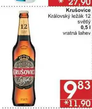 Jip Krušovice Královský ležák 12 světlý, 0,5 l nabídka