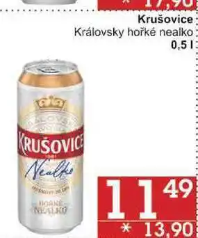 Jip Krušovice Královsky hořké nealko, 0,5 l nabídka
