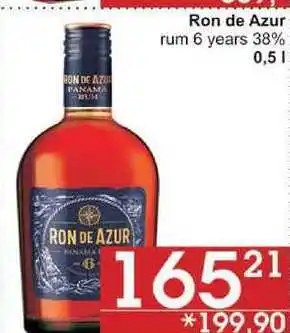 Jip Ron de Azur rum 6 years 38%, 0,5 l nabídka