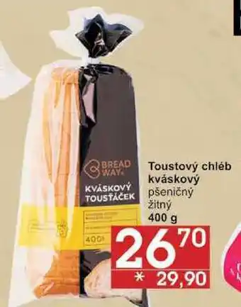 Jip Toustový chléb kváskový pšeničný žitný, 400 g nabídka