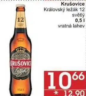 Jip Krušovice Královský ležák 12 světlý, 0,5 l nabídka