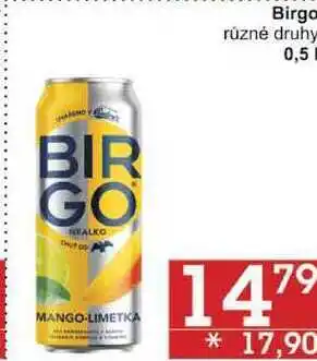 Jip Birgo různé druhy, 0,5 l nabídka
