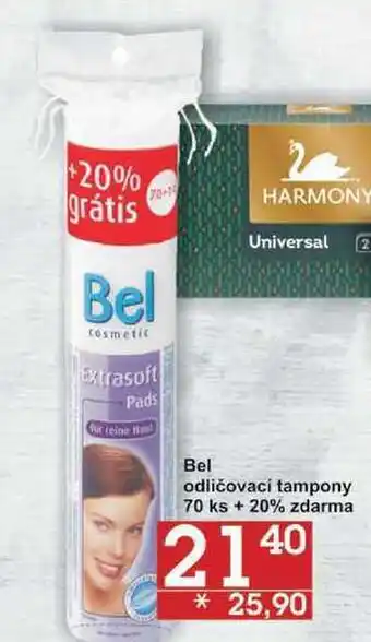 Jip Bel odličovací tampony, 70 ks + 20% zdarma nabídka