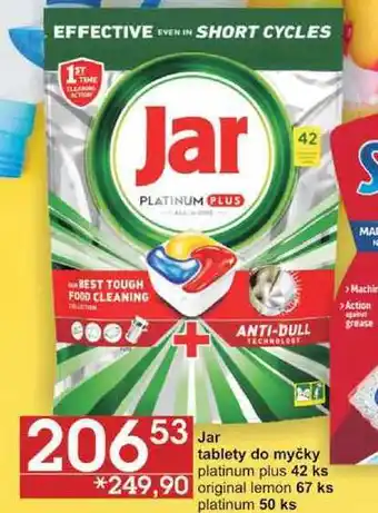 Jip Jar tablety do myčky platinum plus, 42 ks nabídka