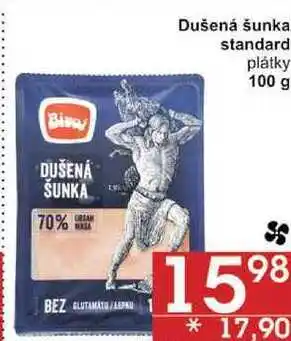Jip Dušená šunka standard plátky, 100 g nabídka