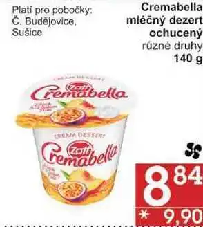 Jip Cremabella mléčný dezert ochucený různé druhy, 140 g nabídka