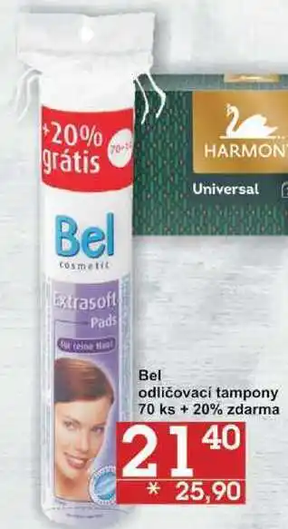 Jip Bel odličovací tampony, 70 ks + 20% zdarma nabídka