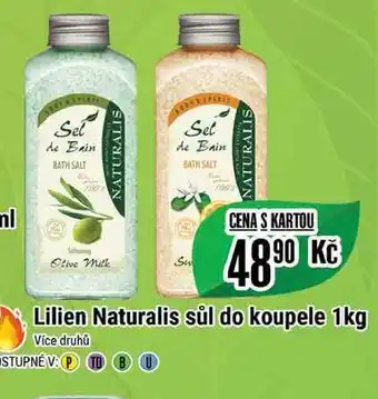Tamda Foods Lilien Naturalis sůl do koupele 1kg nabídka